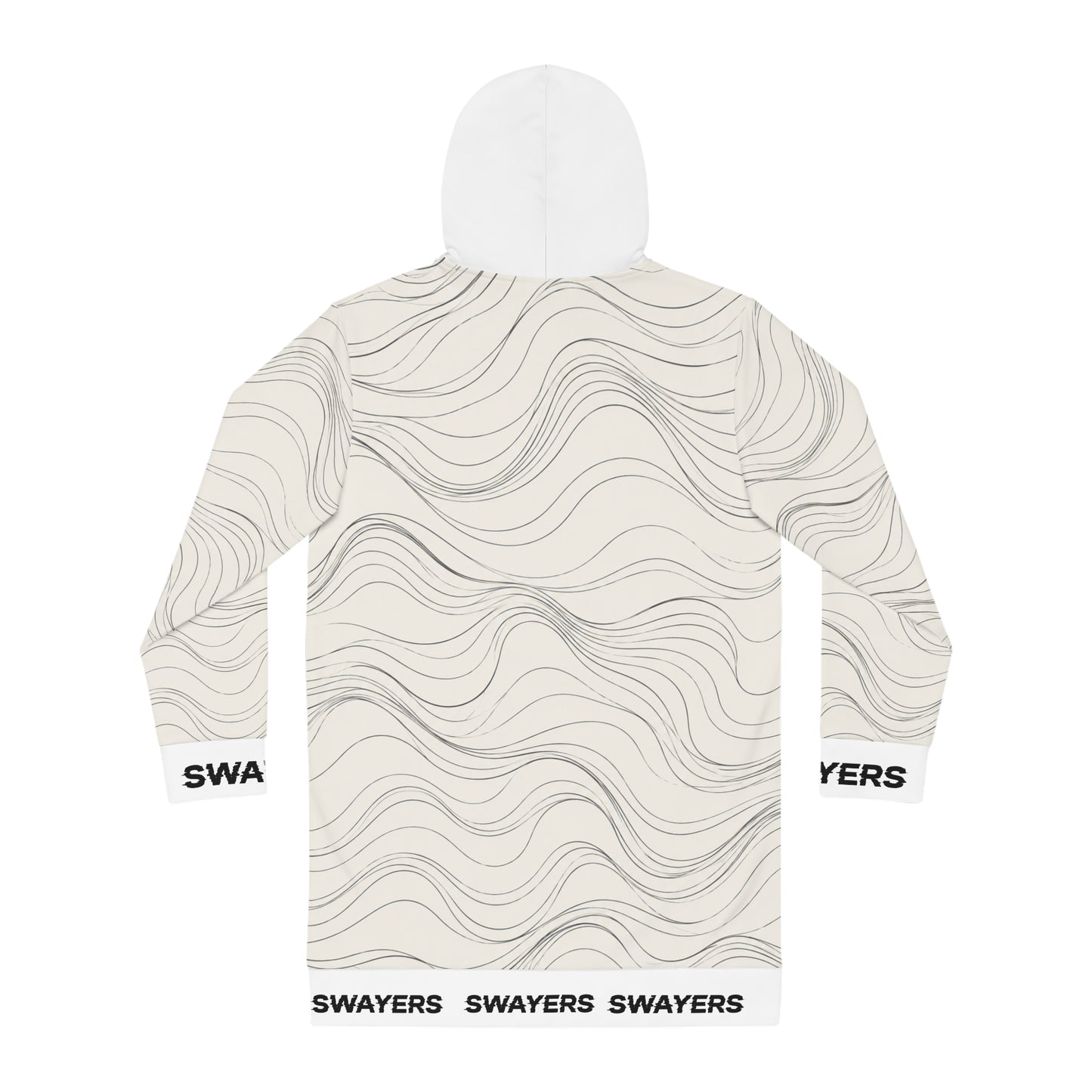 Hoodie Kleid - Contour Lines