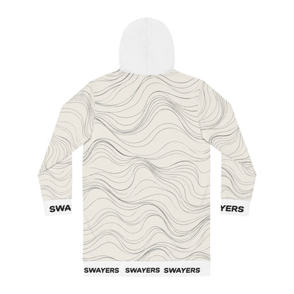 Hoodie Kleid - Contour Lines