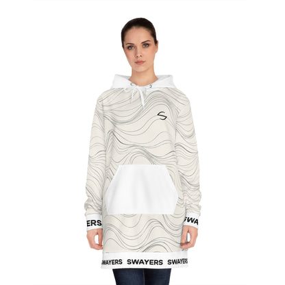 Hoodie Kleid - Contour Lines