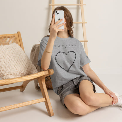 T-shirt mit Stacheldrahtherz
