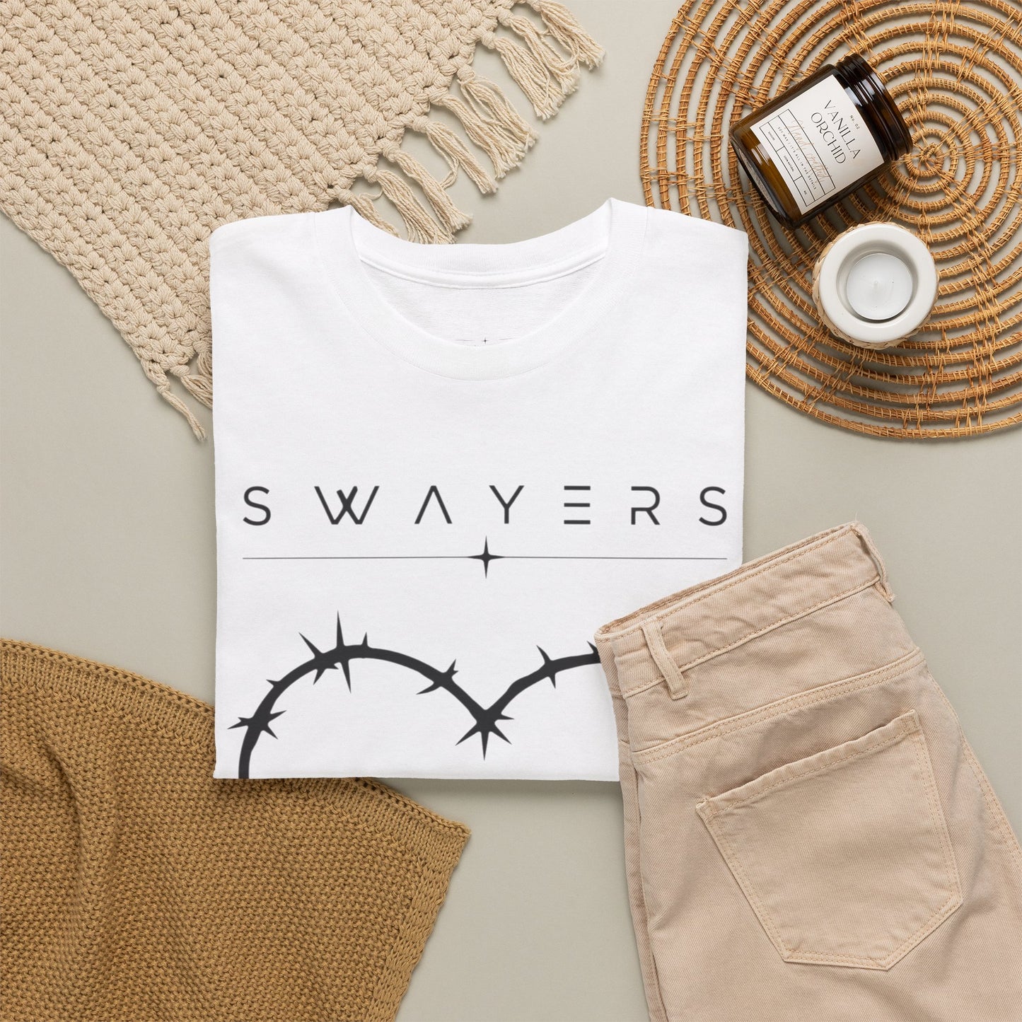 T-shirt mit Stacheldrahtherz