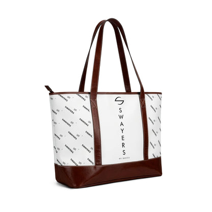 Handtasche mit Vertikalem Schriftzug