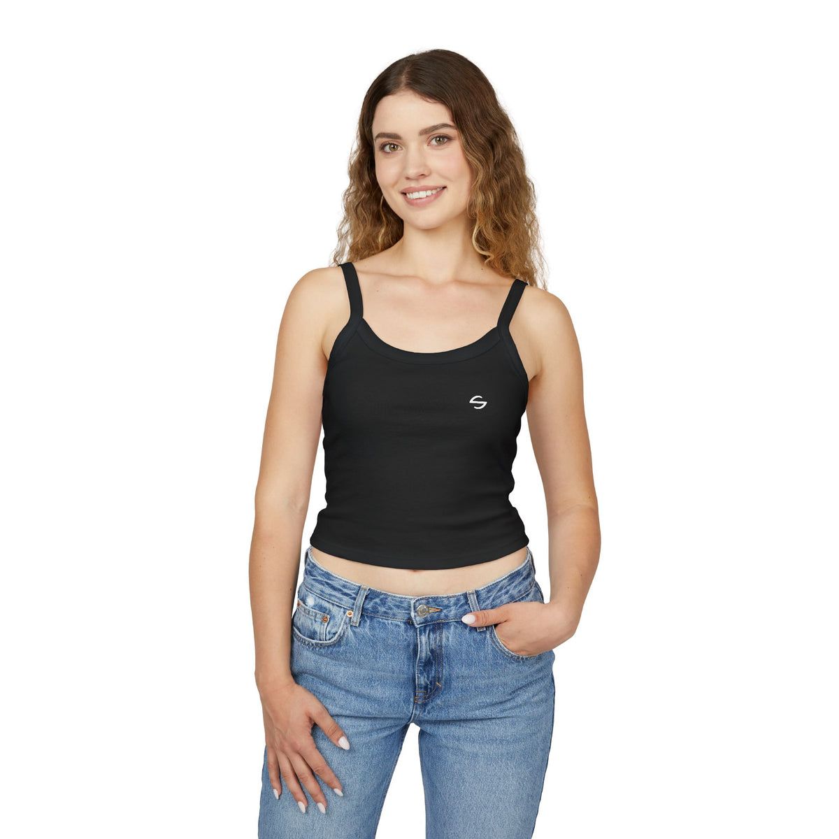 Top mit Vertikalem Backprint