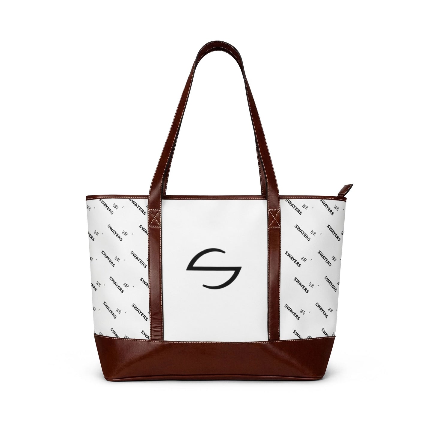 Handtasche mit Vertikalem Schriftzug