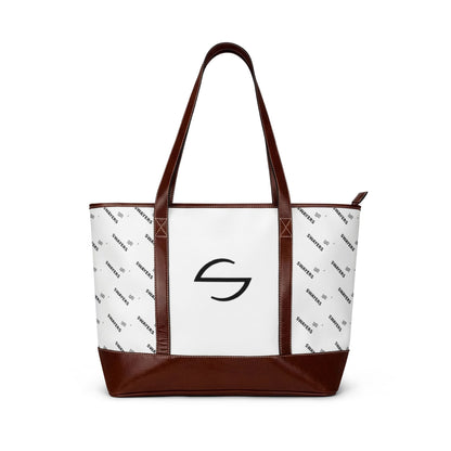 Handtasche mit Vertikalem Schriftzug