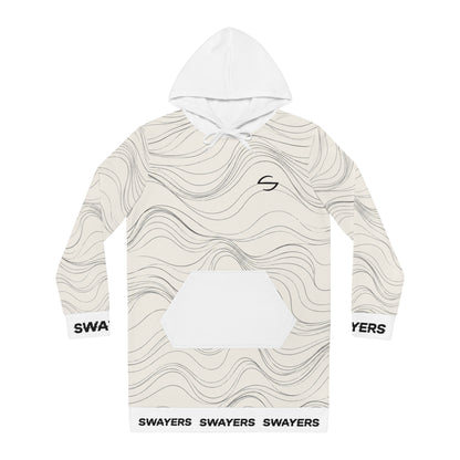 Hoodie Kleid - Contour Lines